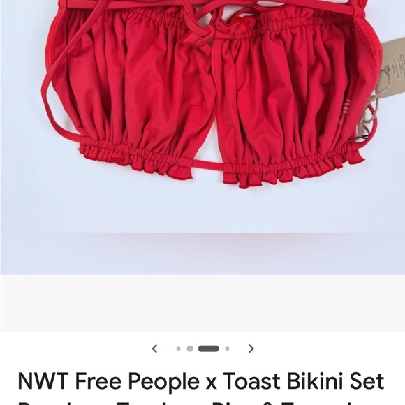 Red Ruffled Bikini Set - Picture 9 of 12